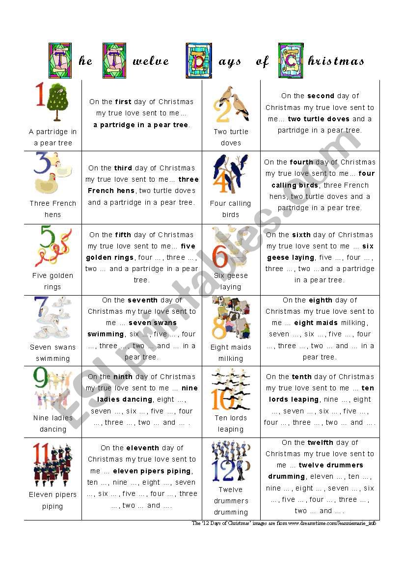 the-twelve-days-of-christmas-esl-worksheet-by-alien-boy