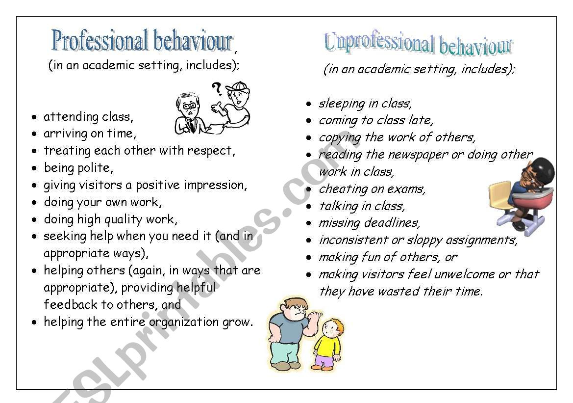 Проект the rules of behaviour