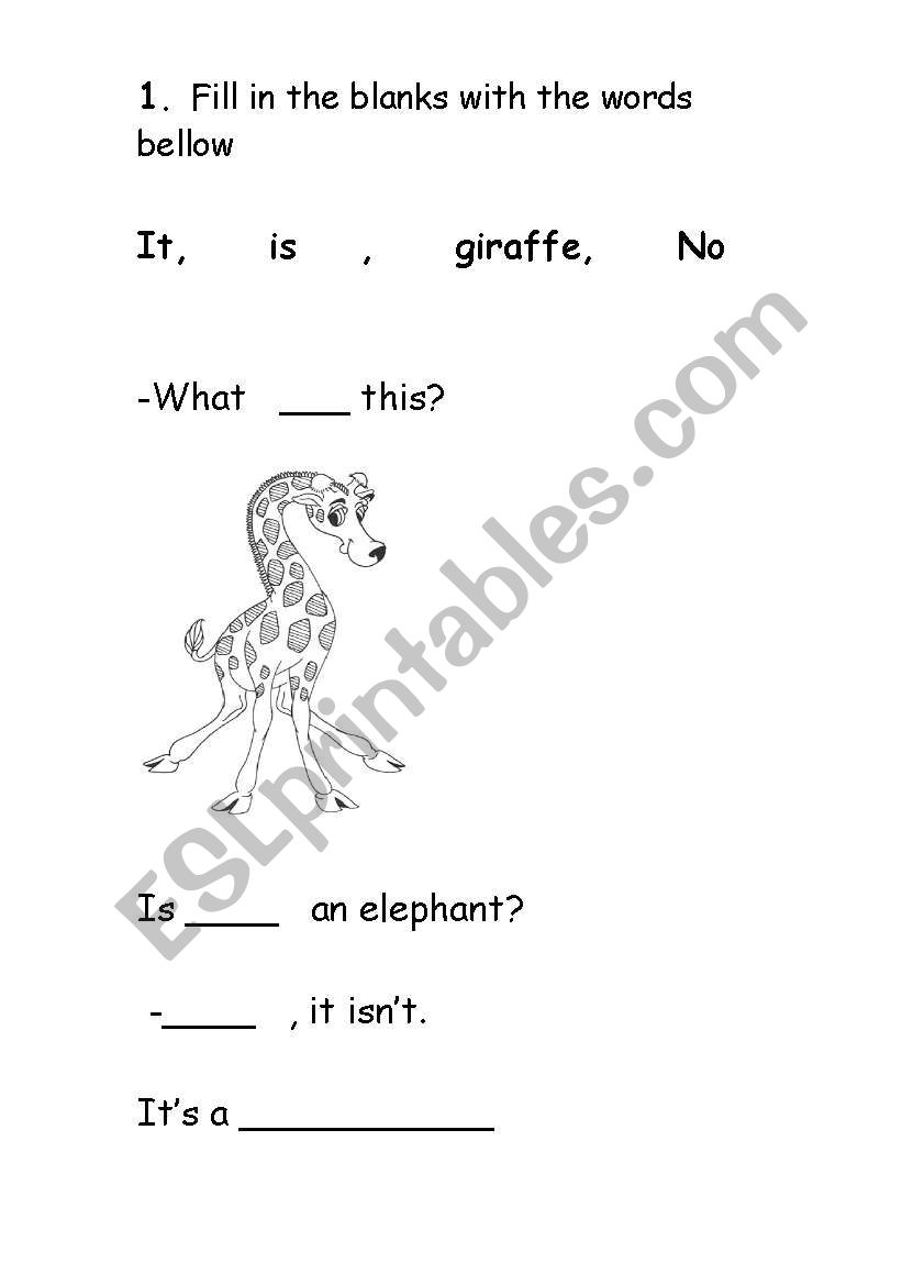 Whats this? worksheet