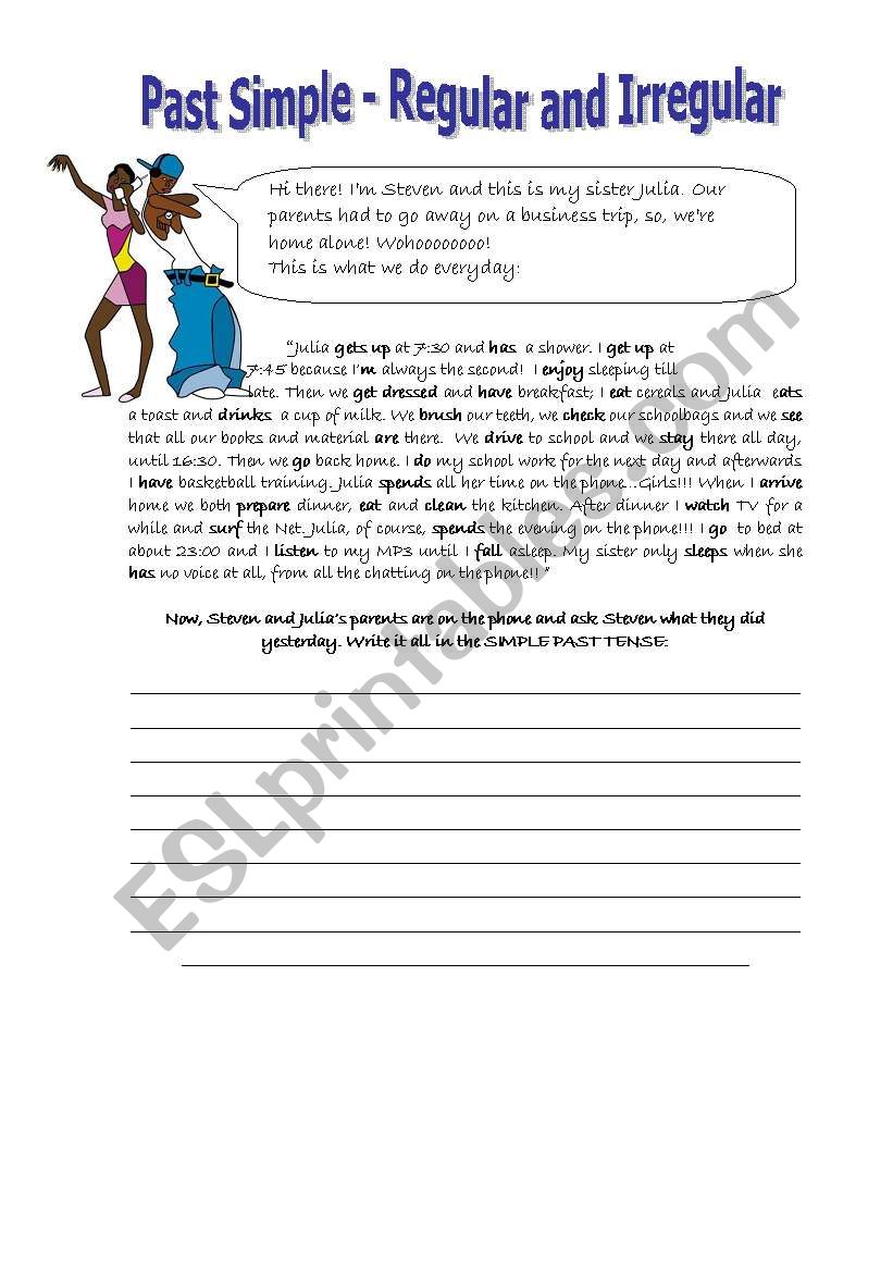 PAST SIMPLE worksheet