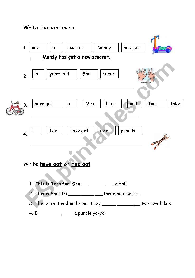 have/has got worksheet