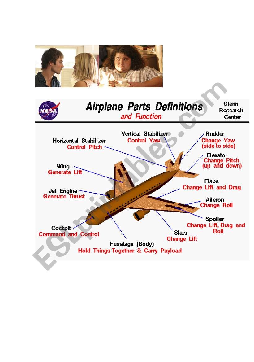 Episode 1 Lost worksheet