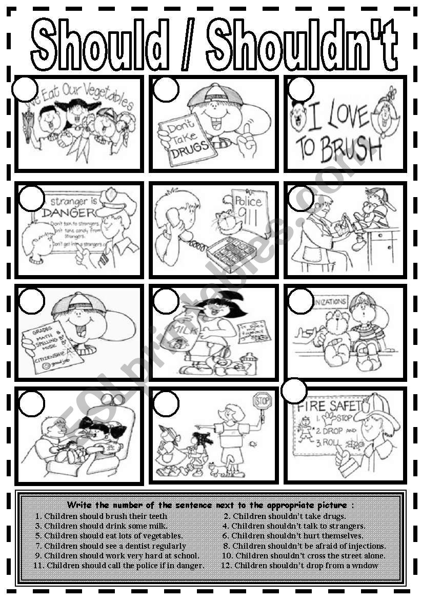 Modals :  Should  /  ShouldnÂ´t