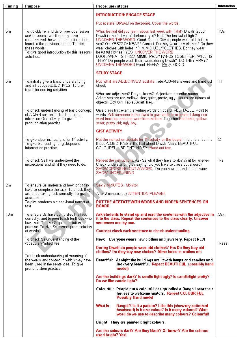 Diwali  worksheet