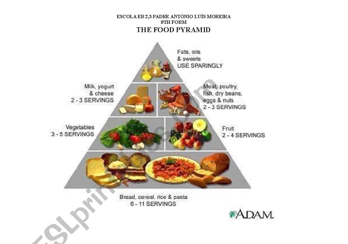 Food Pyramid worksheet