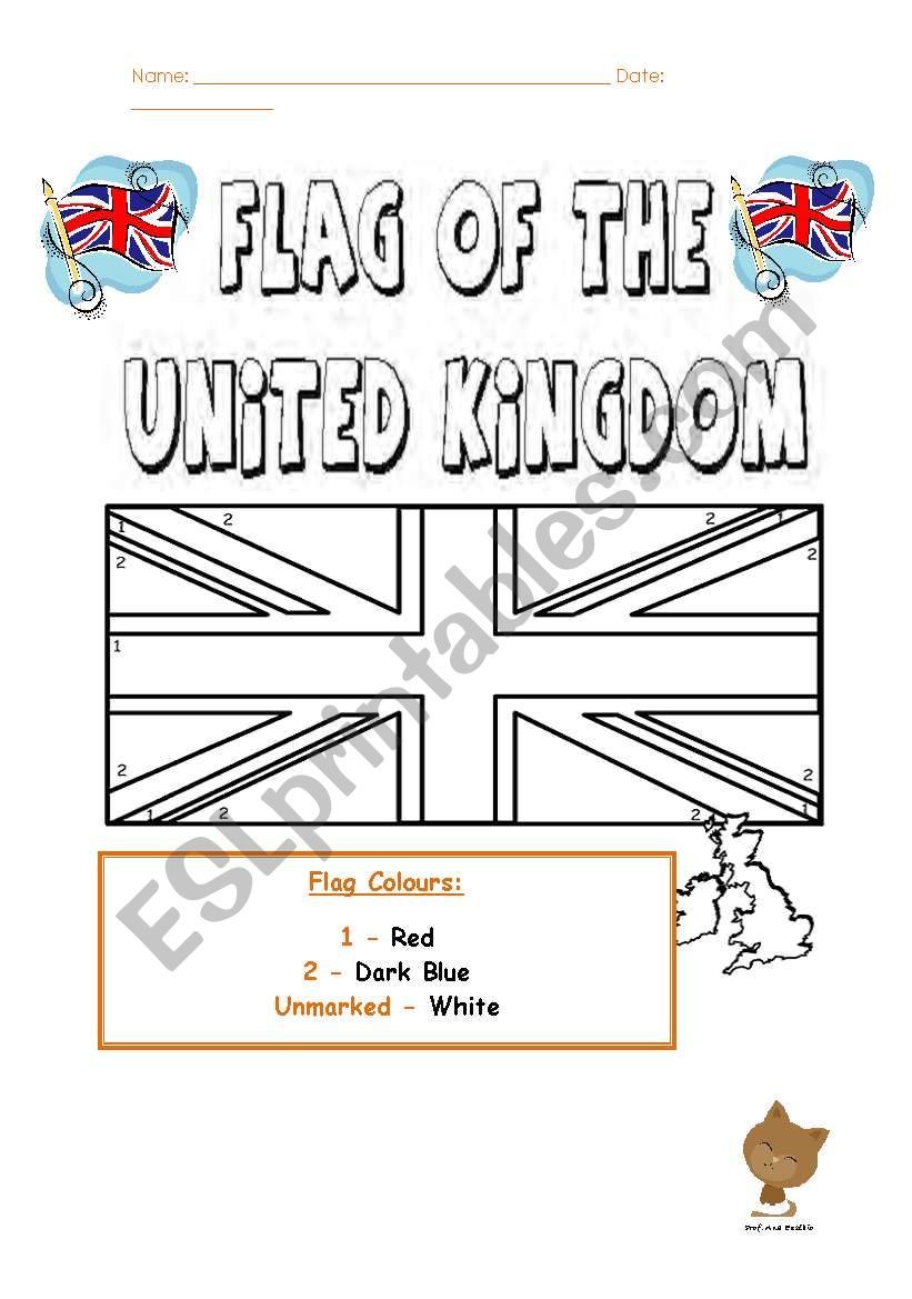 British flag worksheet