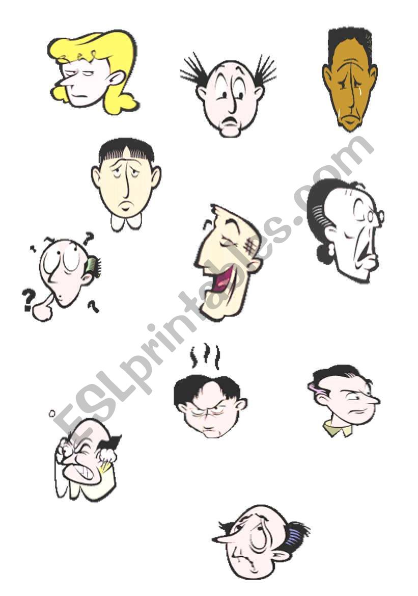 face expresion worksheet