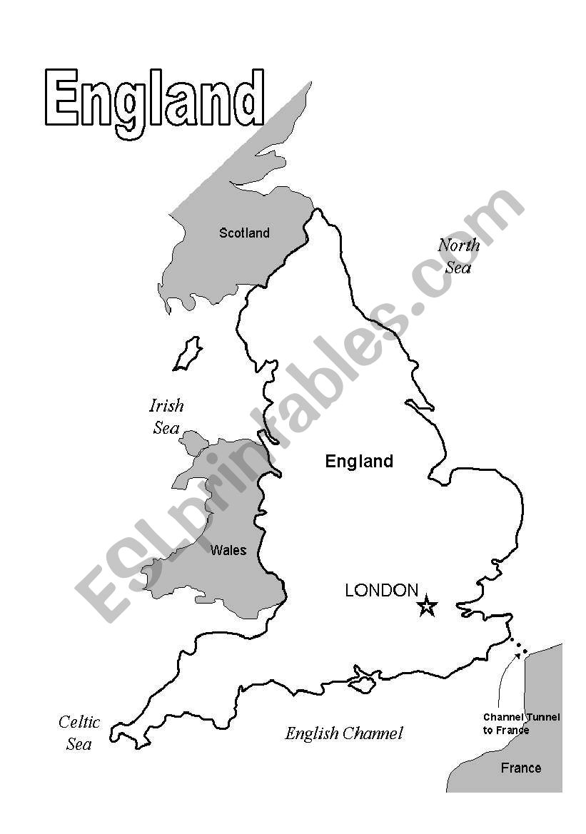 England  worksheet