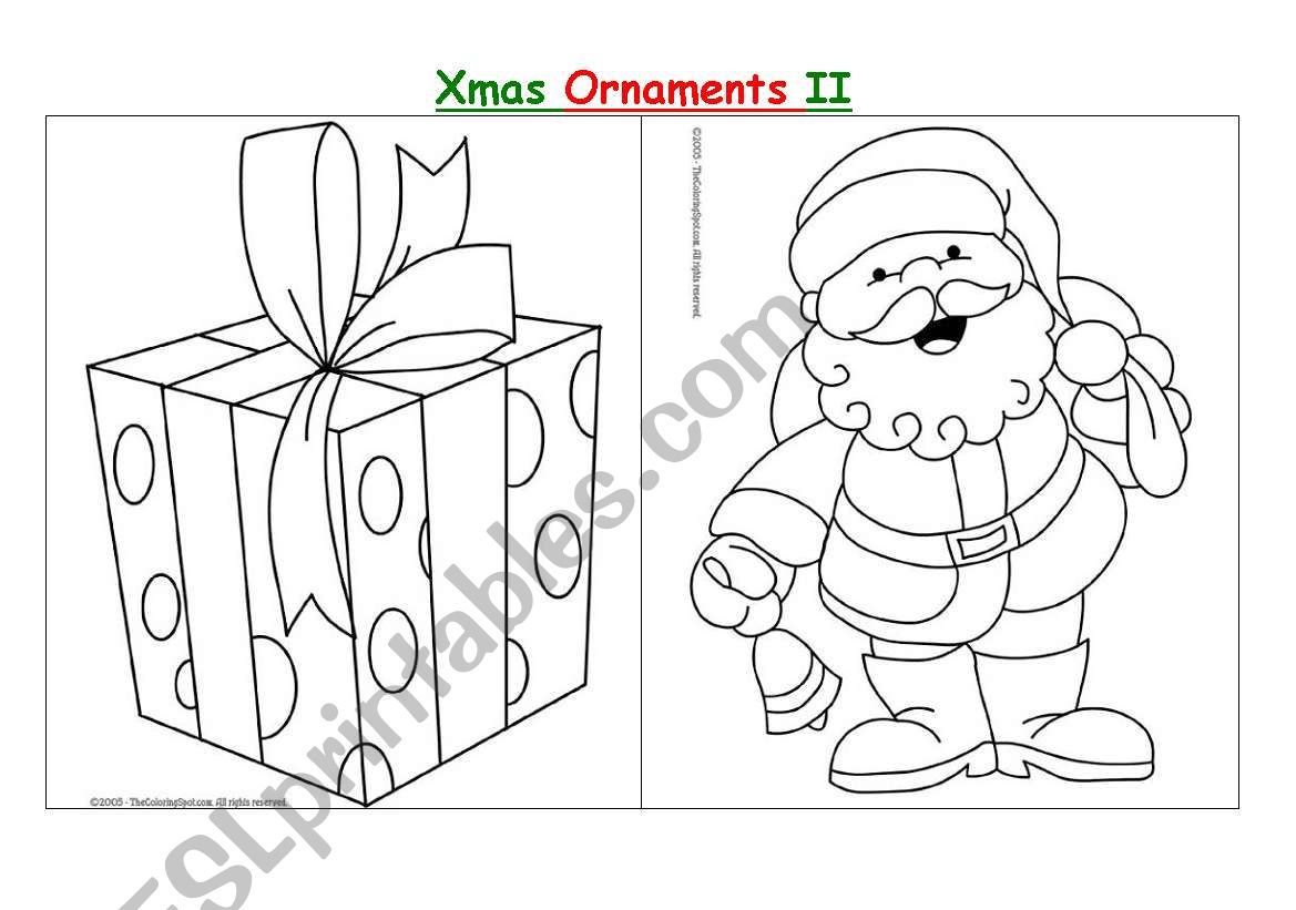 Christmas Ornaments II worksheet