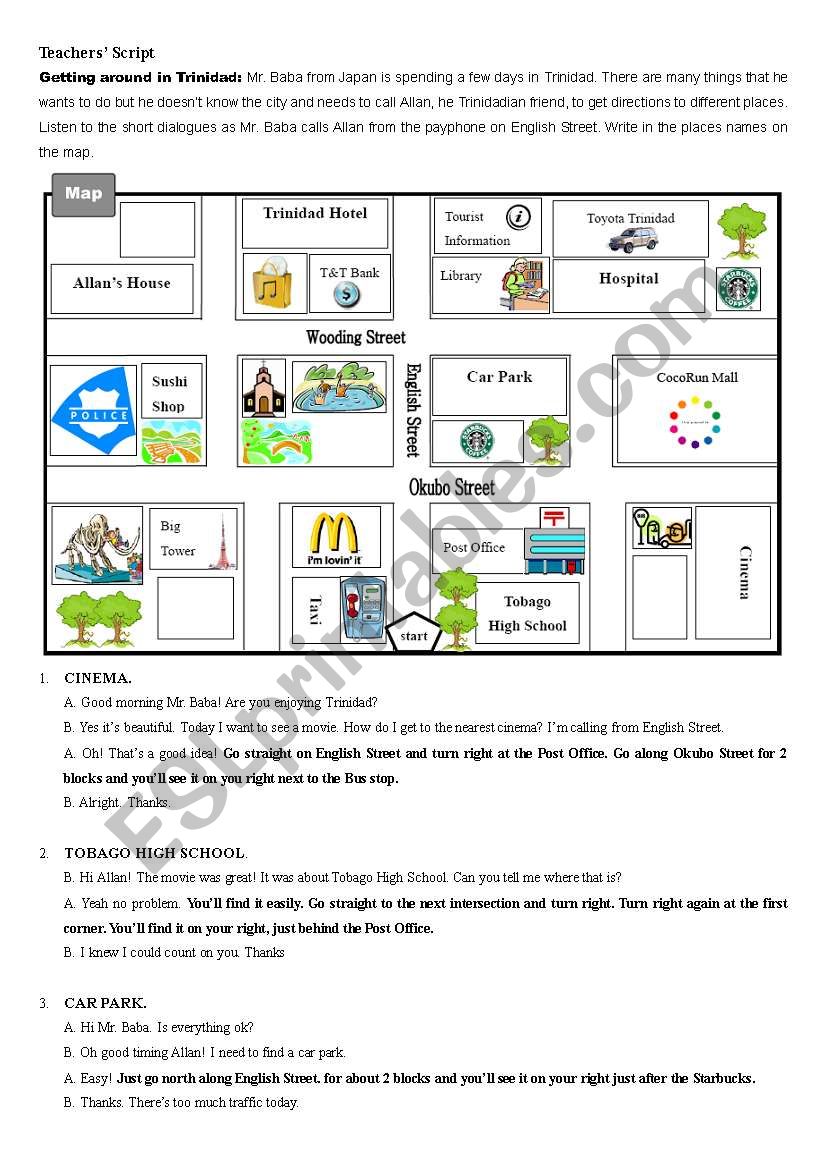 Getting Around Trinidad: Script