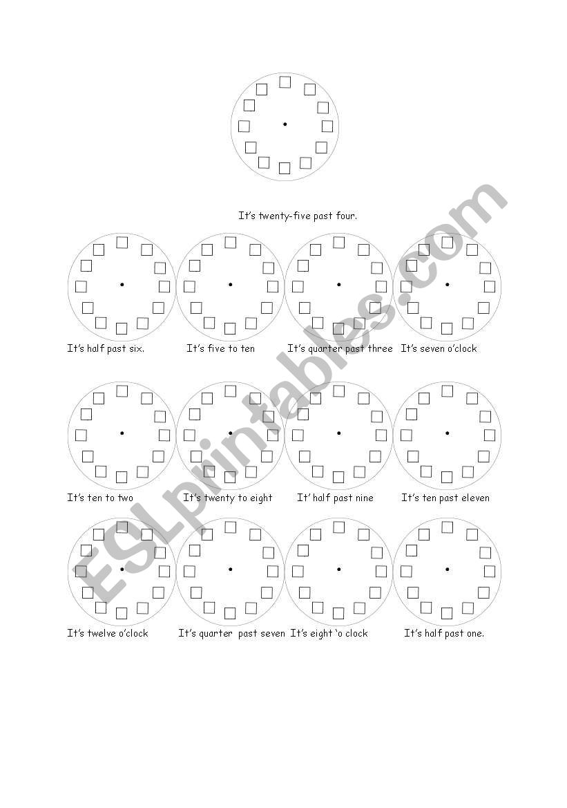 Time worksheet