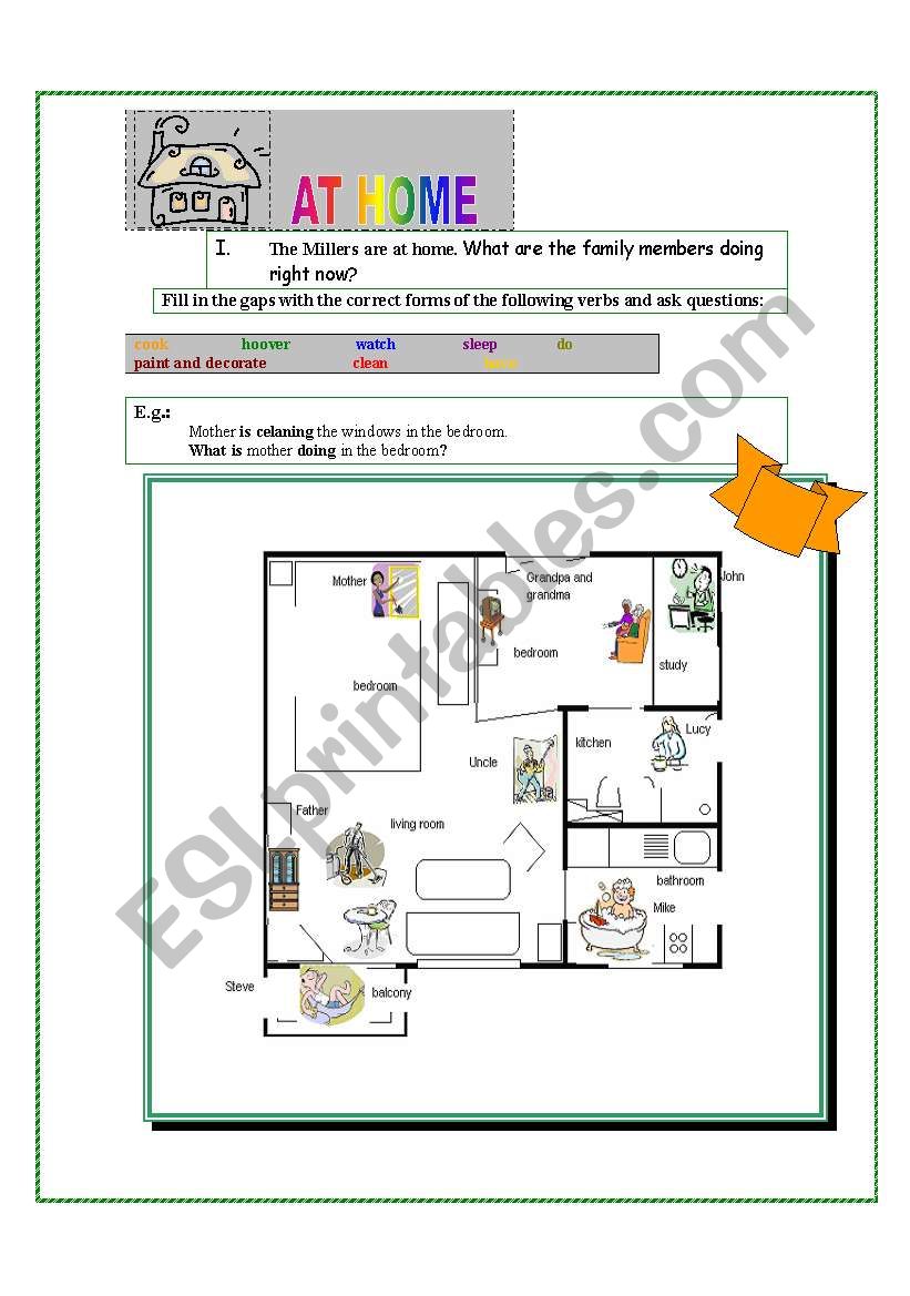 At Home worksheet