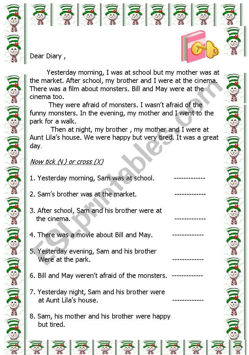 Past Tense  worksheet