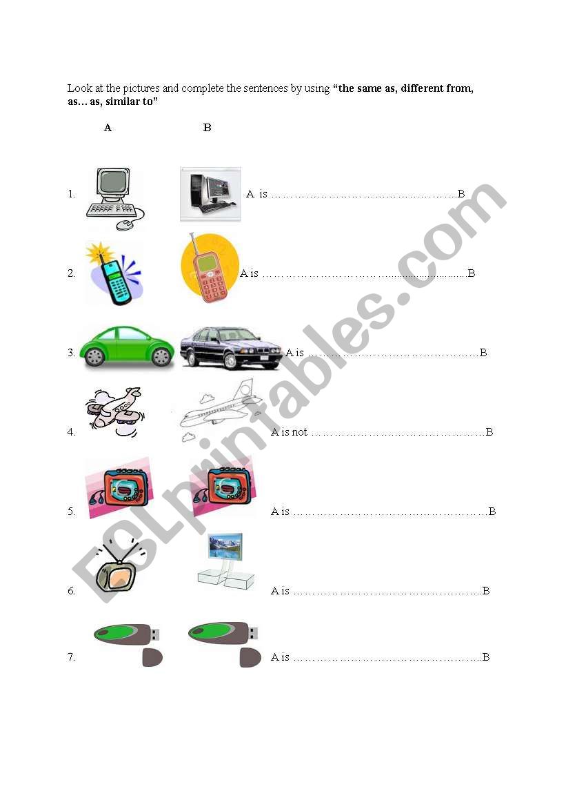 with pictures worksheet