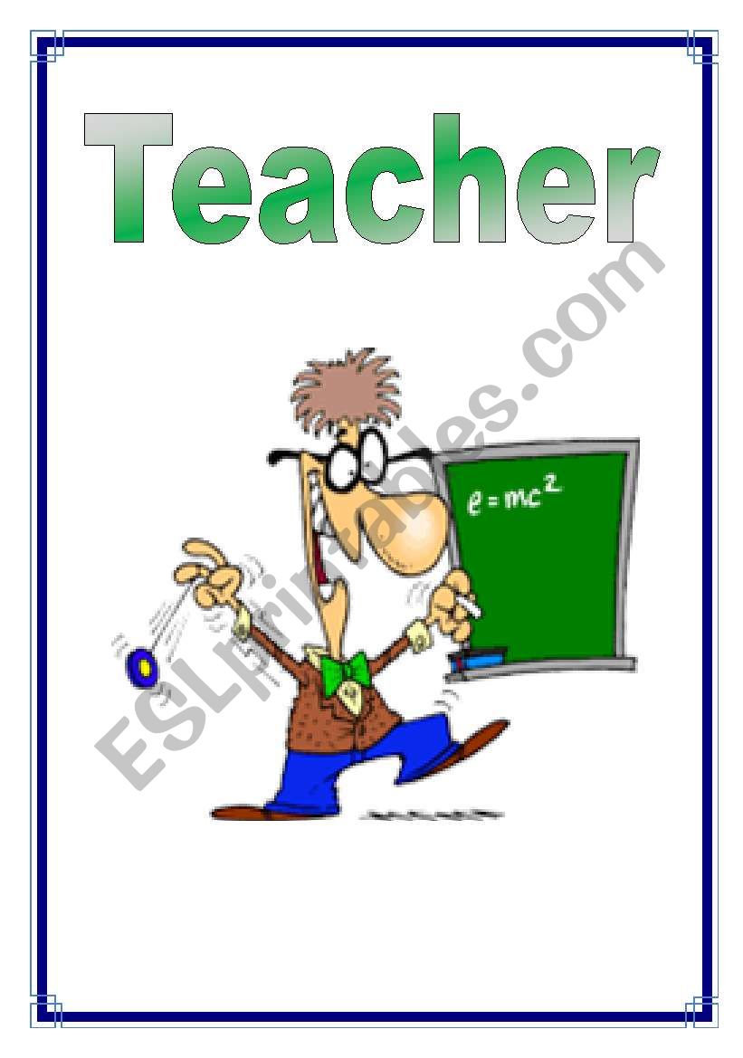 Jobs - Teacher 6/26 worksheet