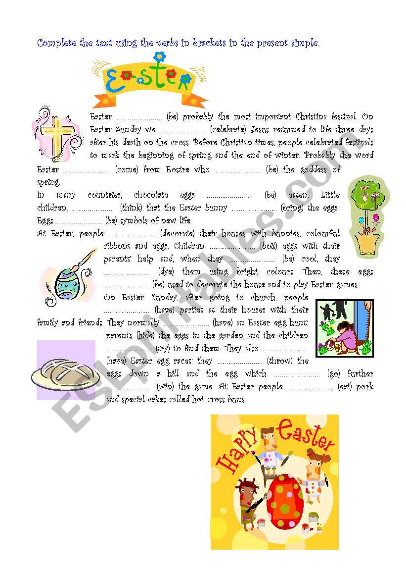 easter worksheet