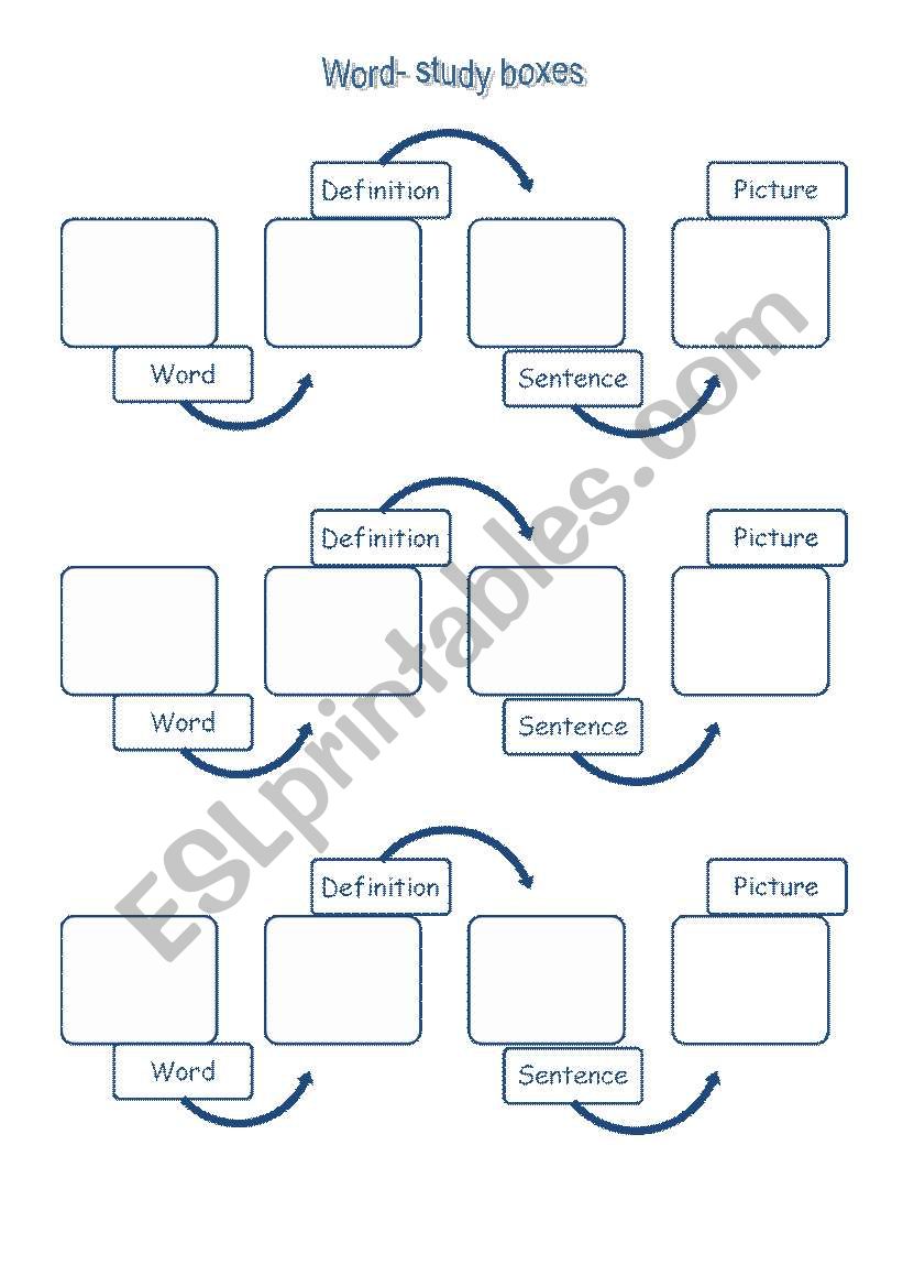 Using a dictionary worksheet