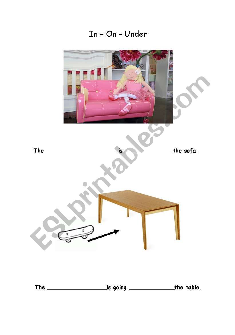Prepositions (part 1) worksheet