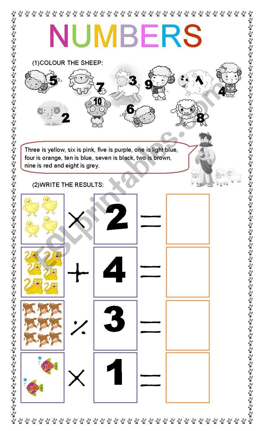 NUMBERS (easy) worksheet