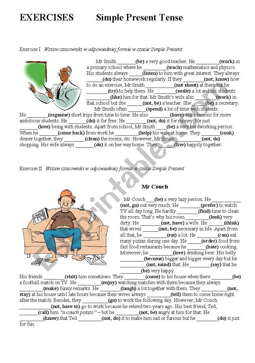 Simple Present Tense worksheet