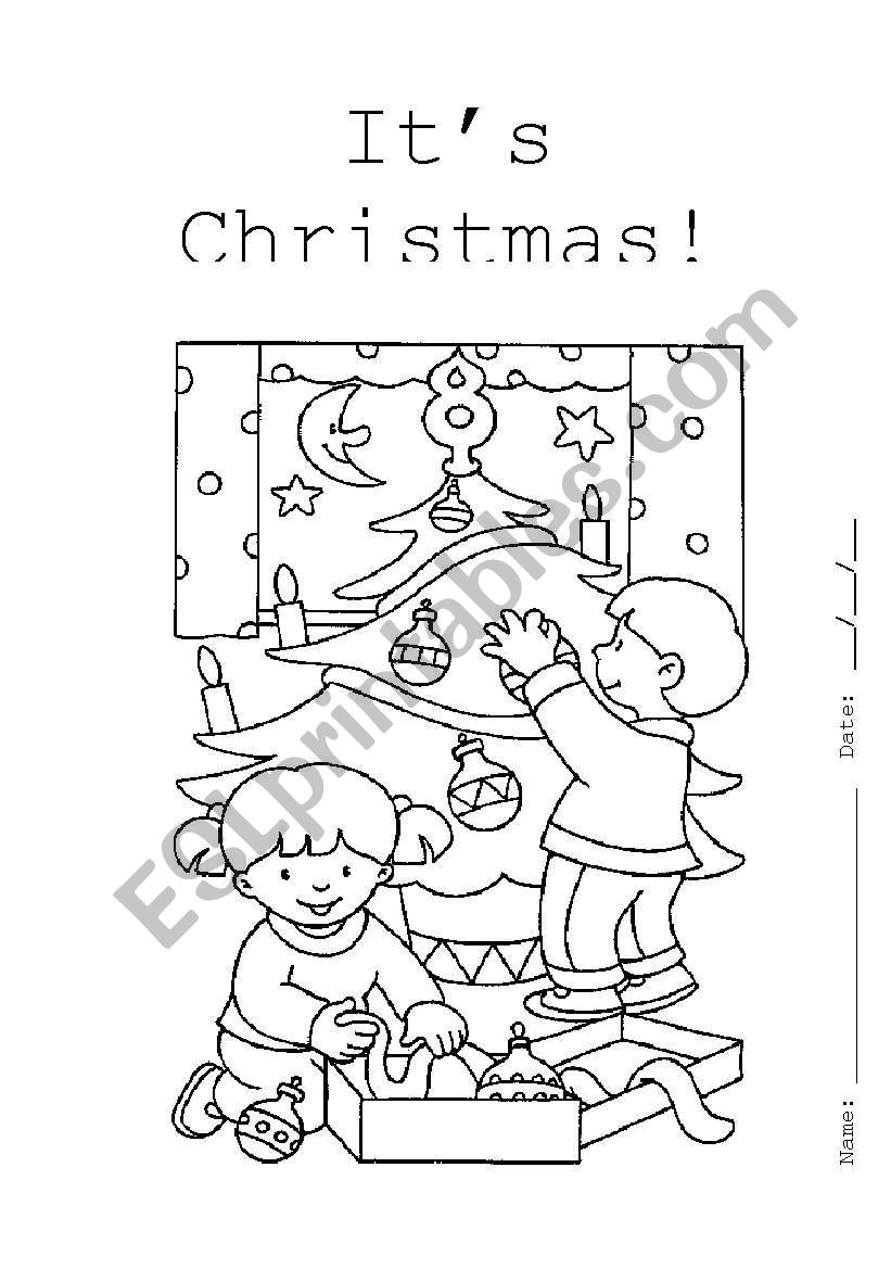 Its Christmas worksheet