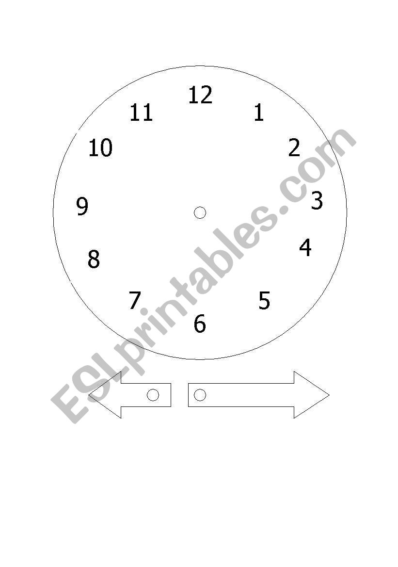 Clock worksheet