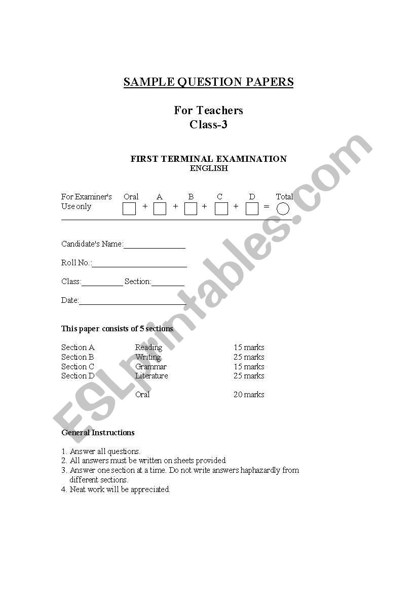 class test3  worksheet