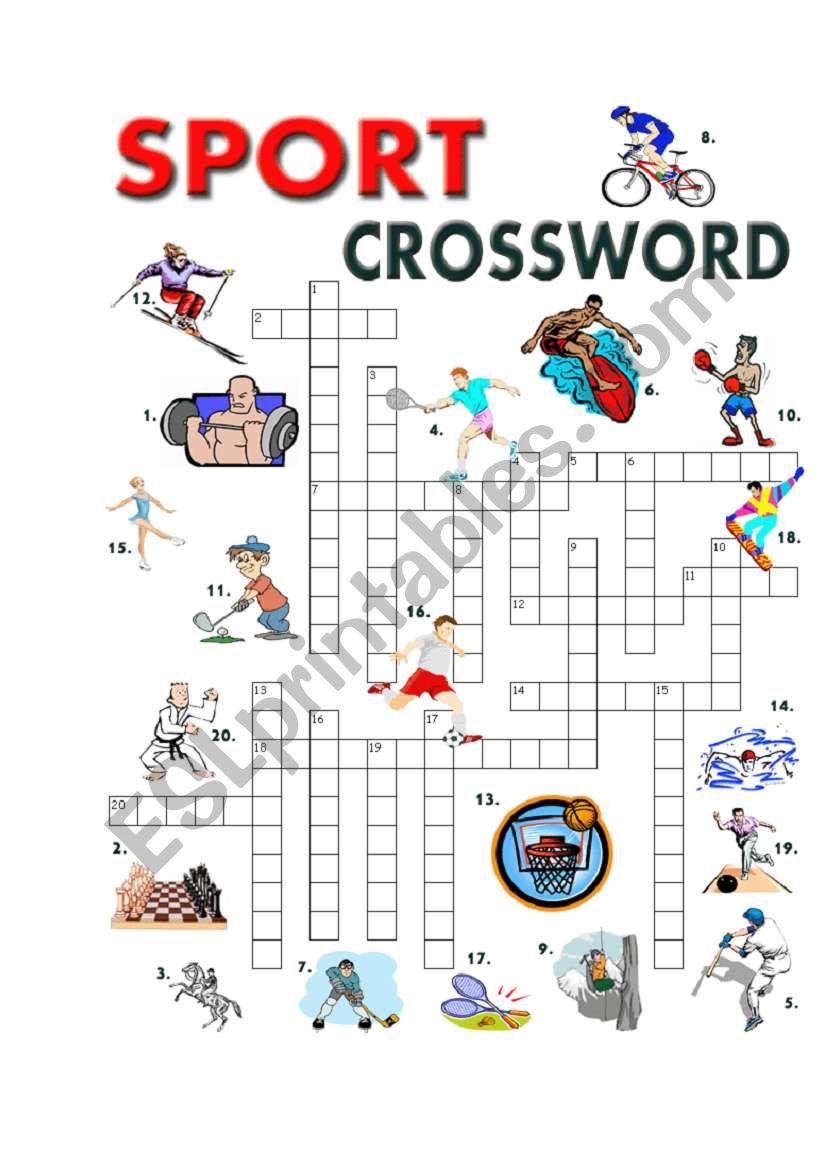 SPORT CROSSWORD worksheet