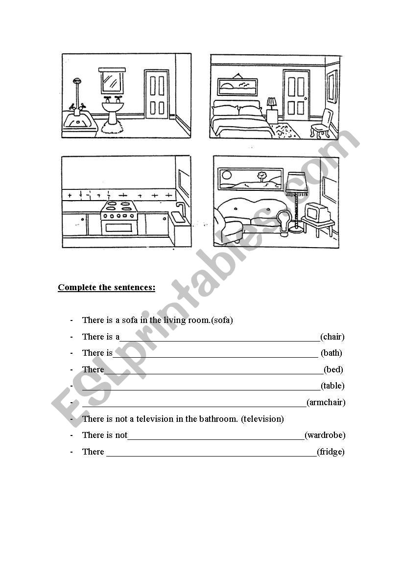 the house worksheet