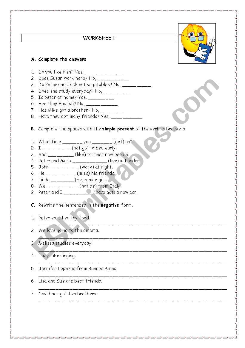 Simple present and present continuous