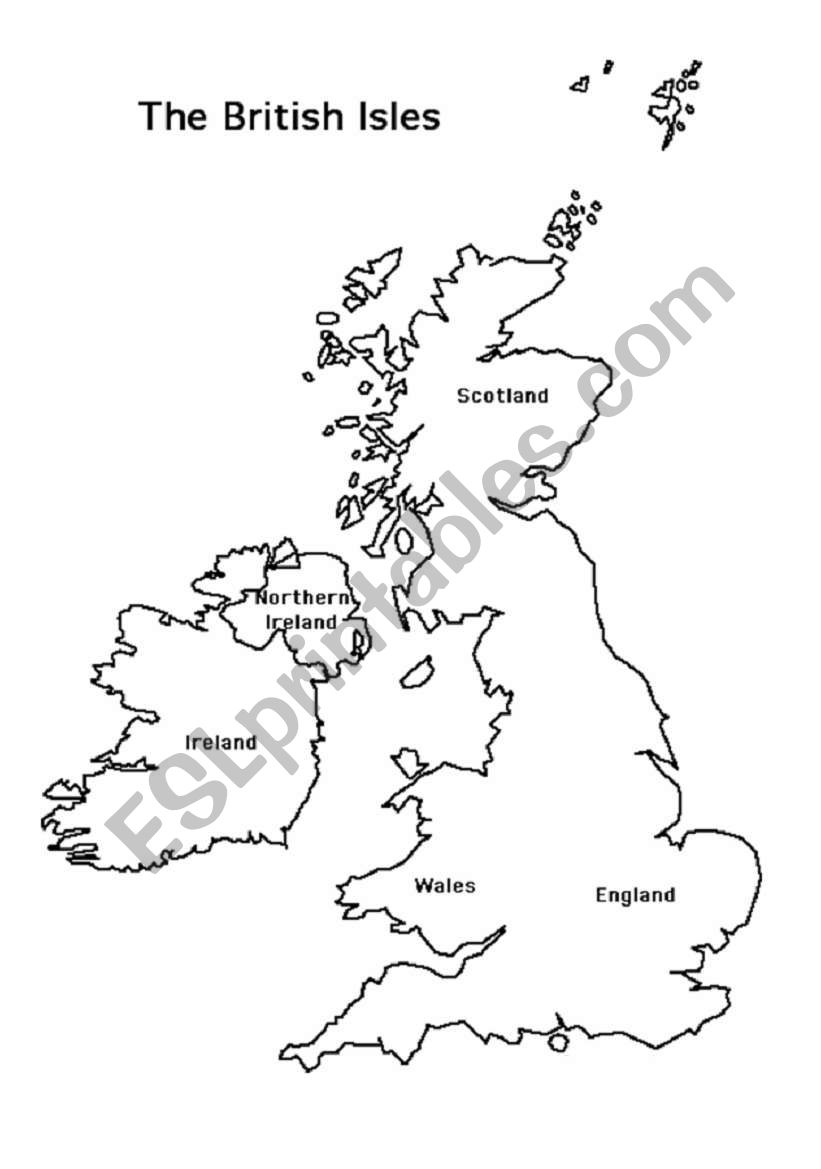 The British Isles worksheet