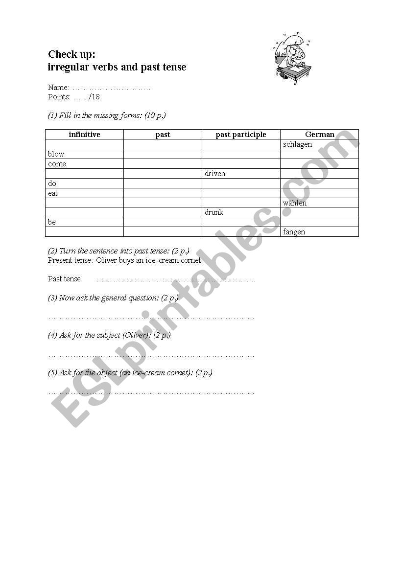 Check up: irregular verbs (group B)