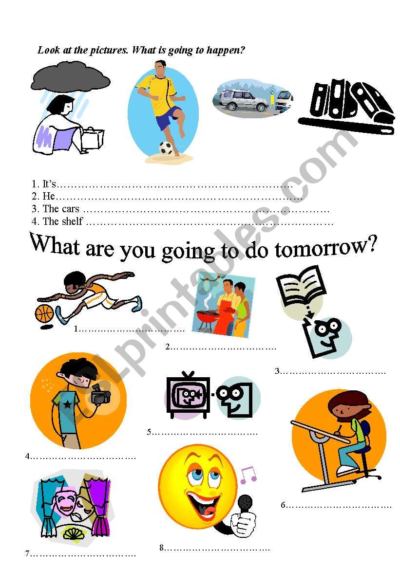 going to future tense worksheet