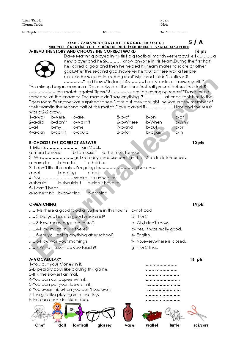 exam suitable for ket exams format