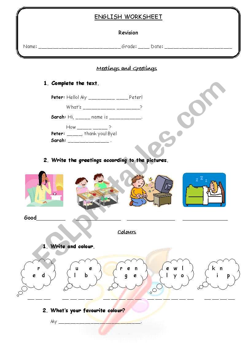 Diagnostic worksheet worksheet