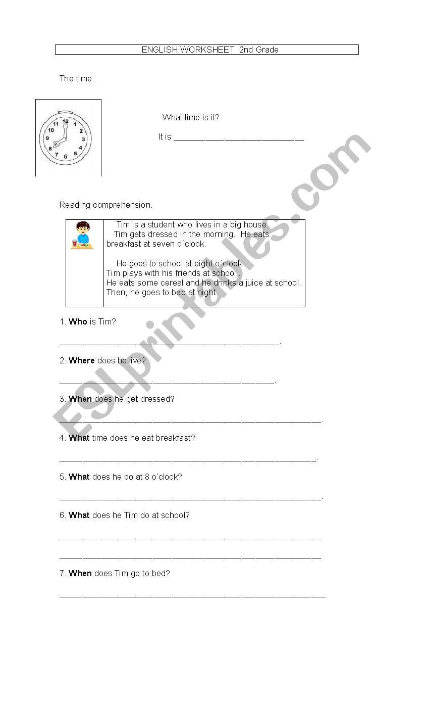 Wh- questions worksheet worksheet
