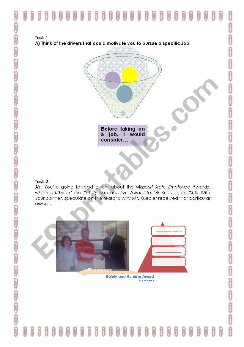 Jobs/Work recognition worksheet