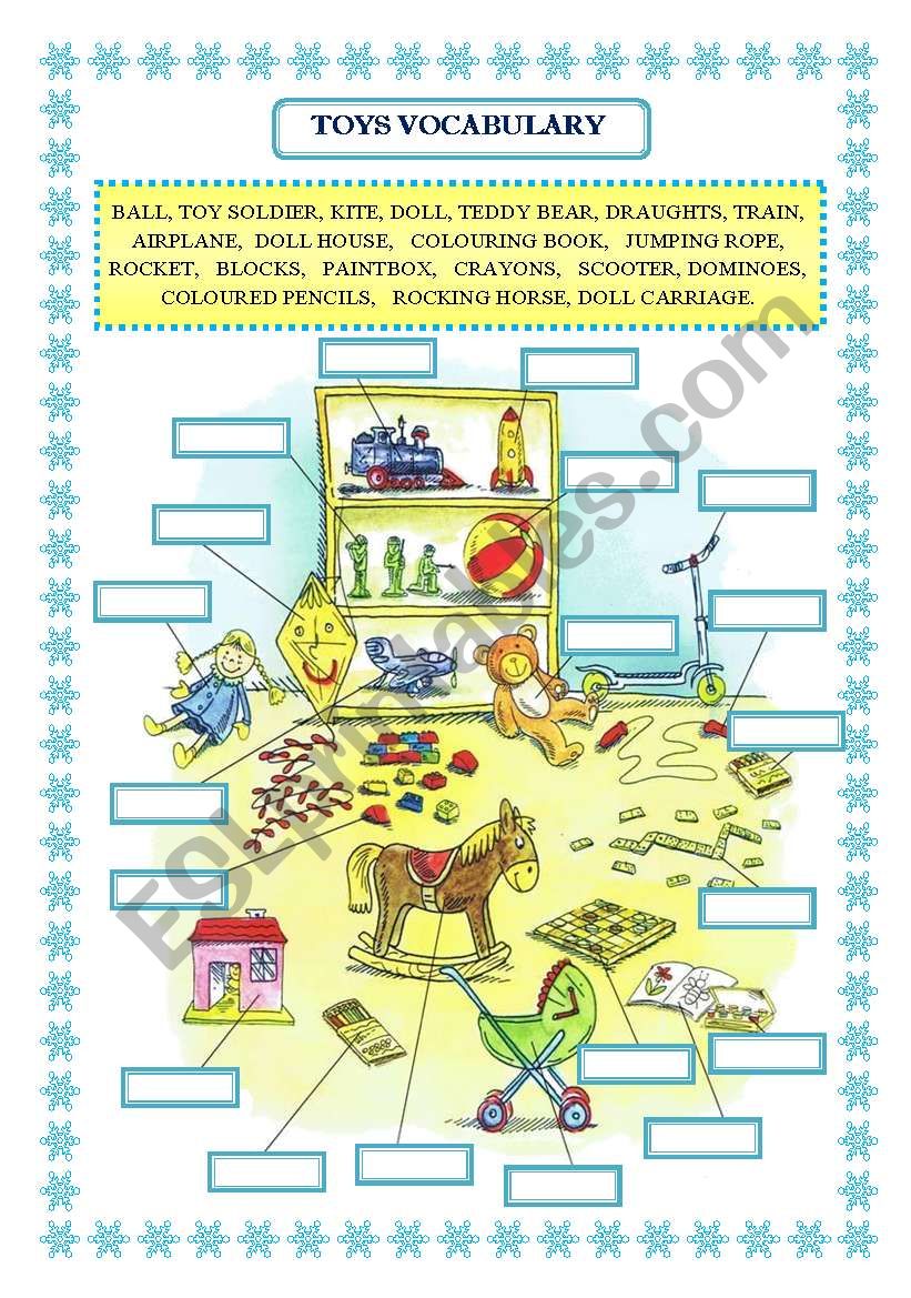 TOYS VOCABULARY worksheet