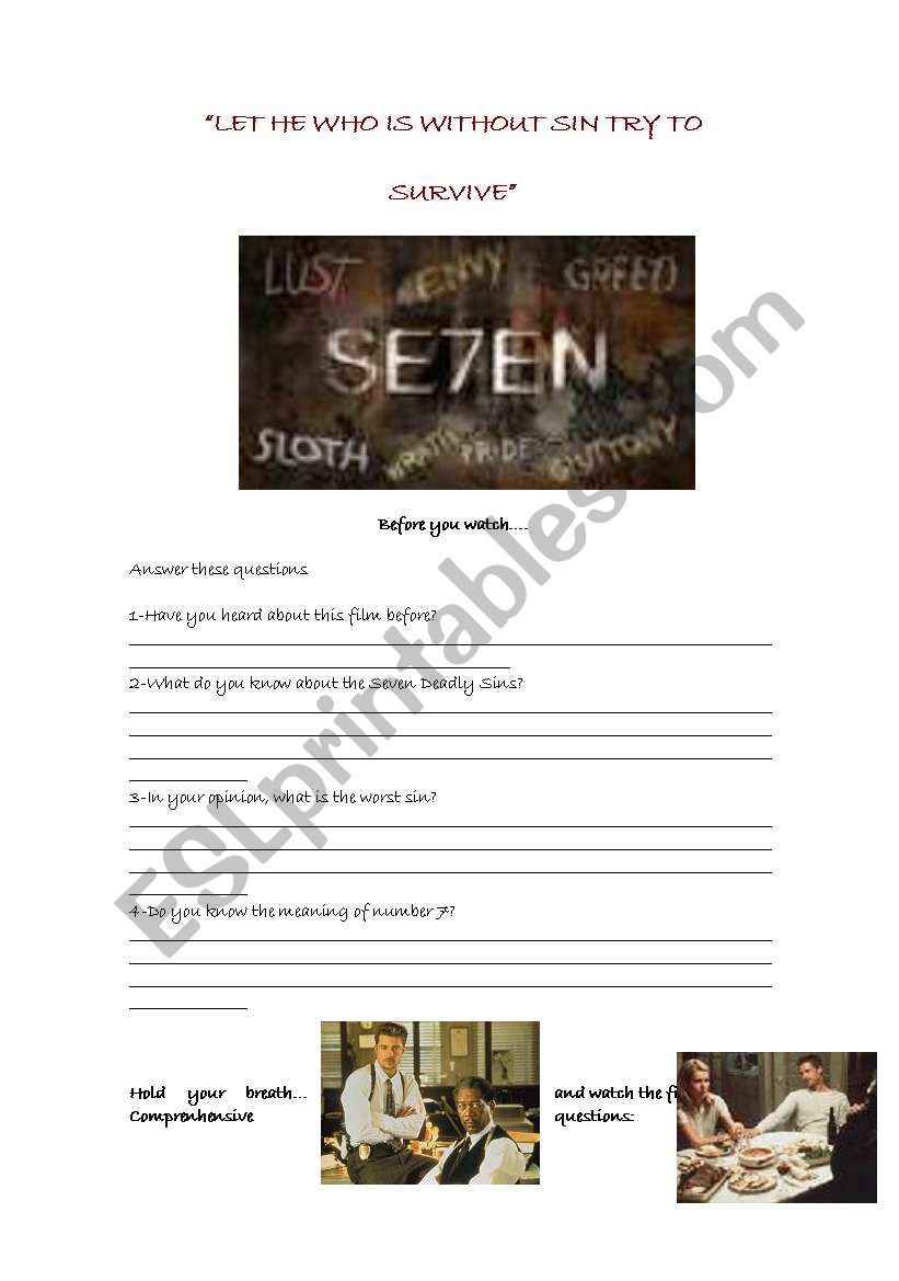 SEVEN-PART 1 worksheet