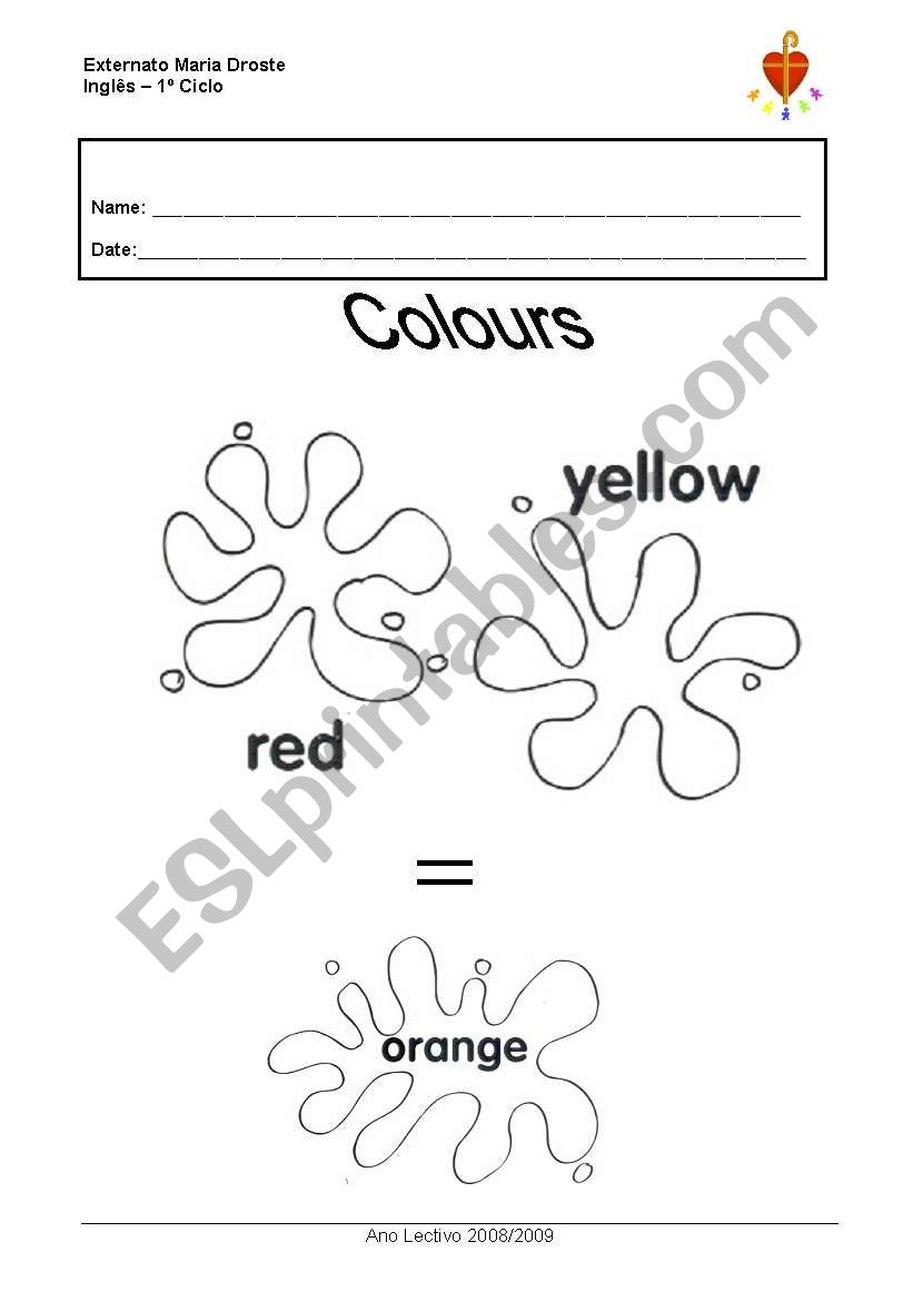 Colour mix 1 worksheet