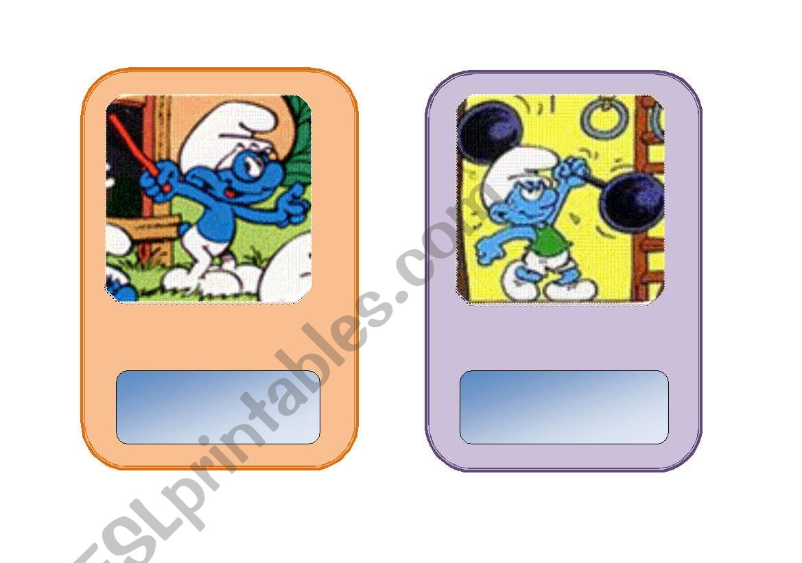 ADJECTIVES WITH THE SMURFS Part 2/6