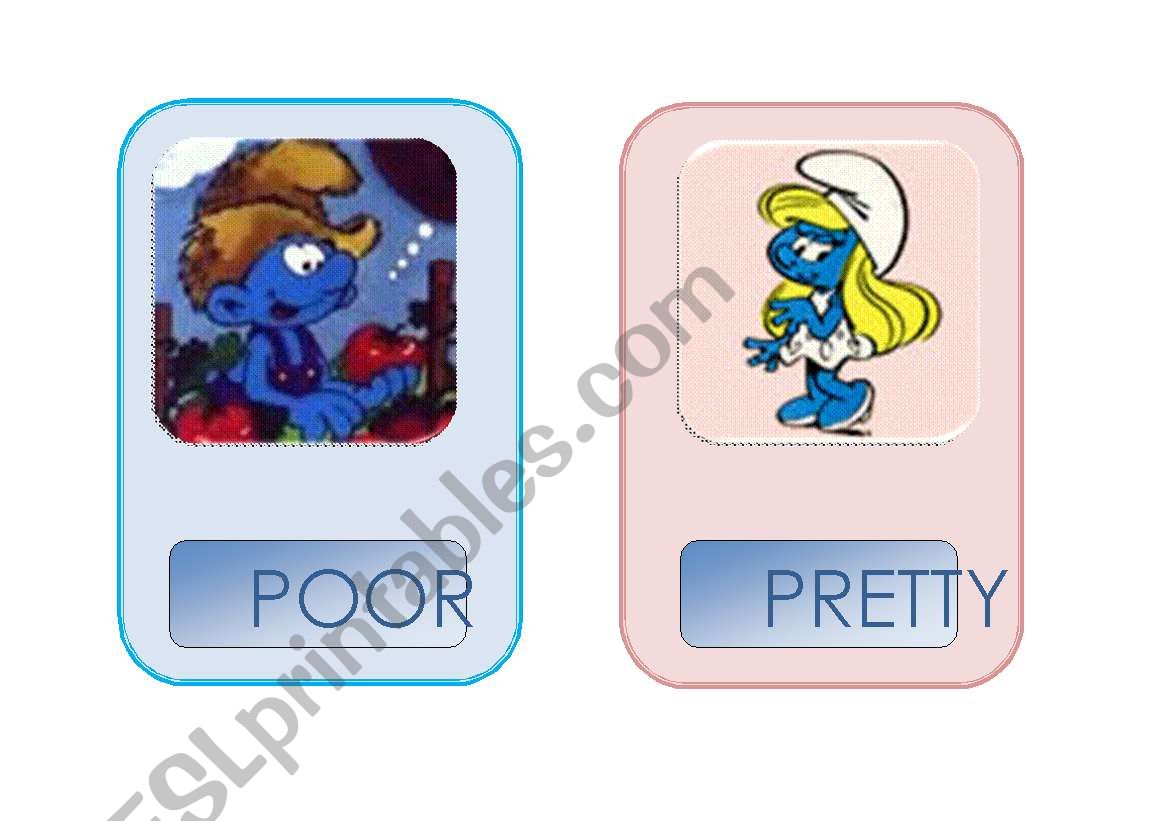 ADJECTIVES WITH THE SMURFS Part 3/6