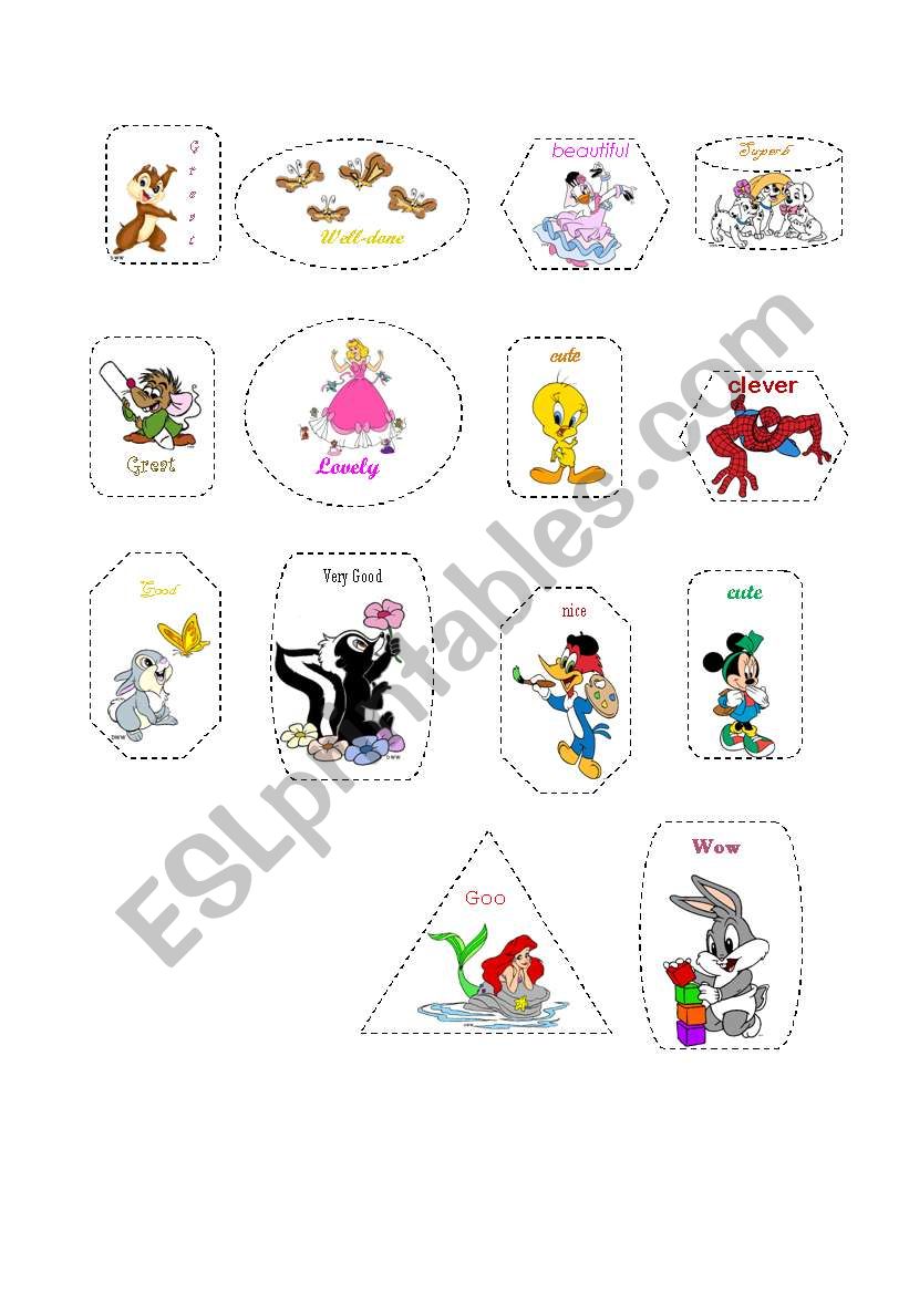 stickers worksheet