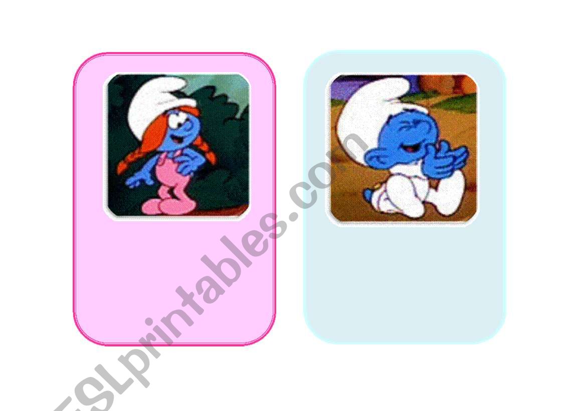 ADJECTIVES WITH THE SMURFS Part  5/6