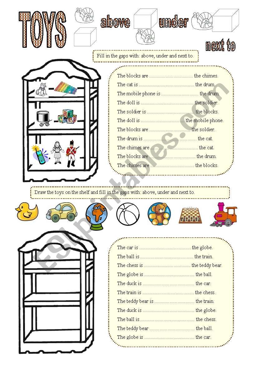 Toys 2 worksheet