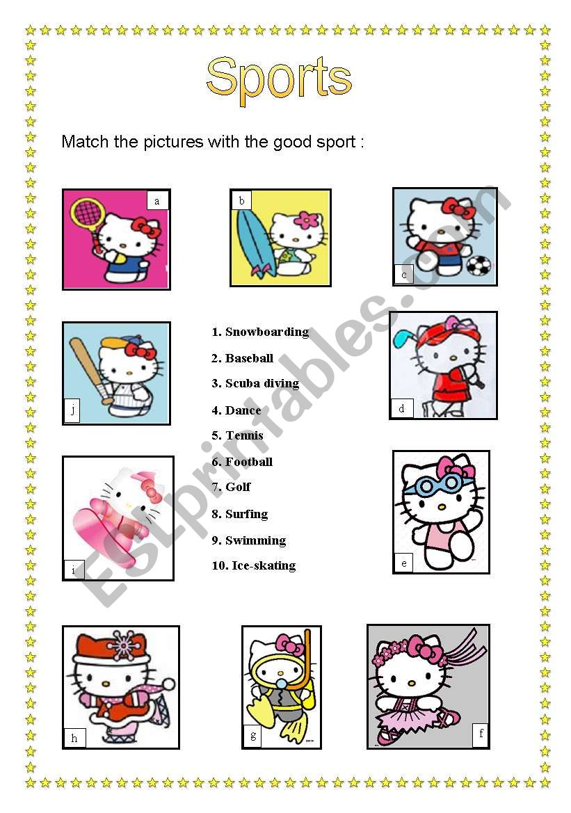 sports worksheet