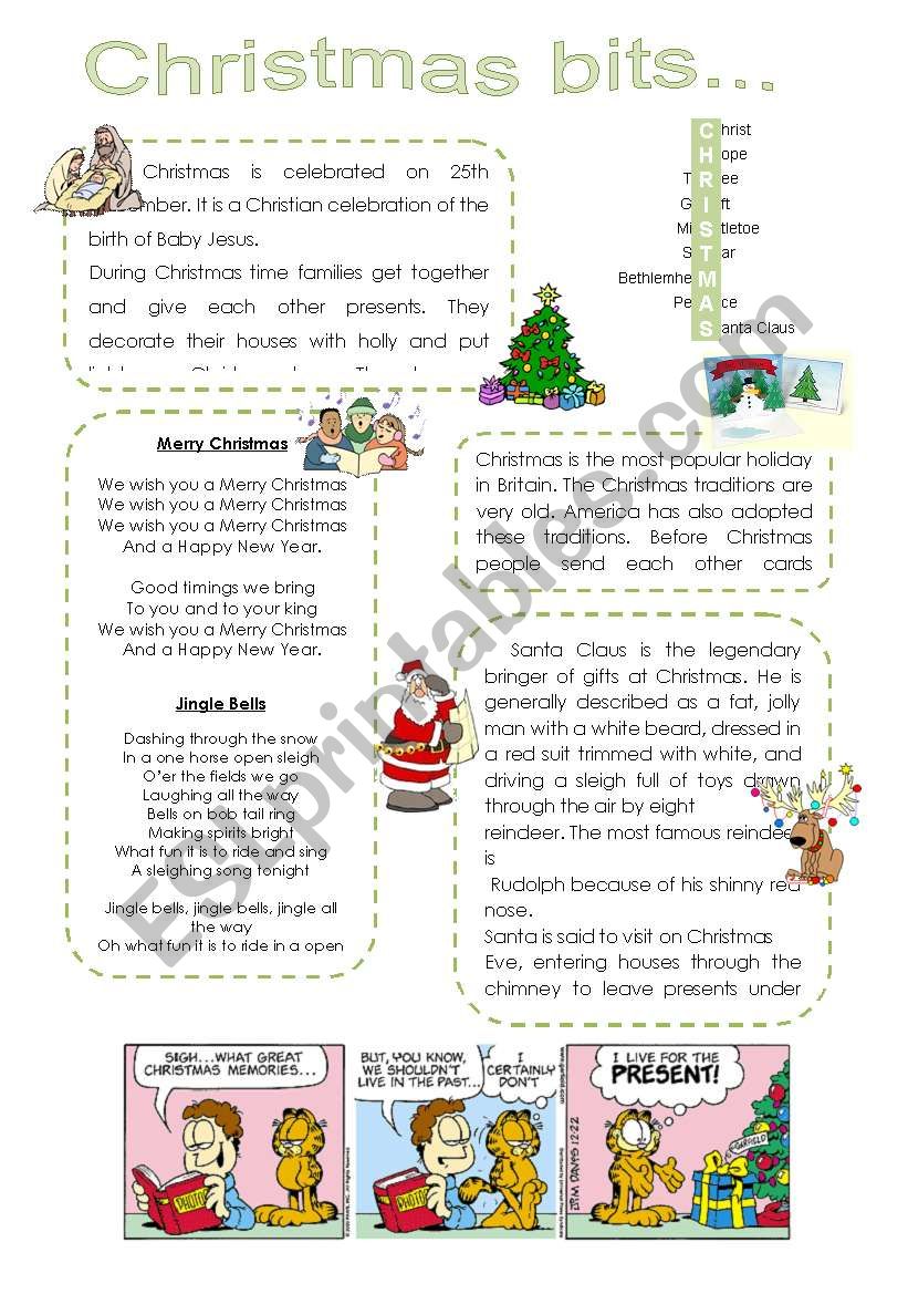 Christmas bits... worksheet