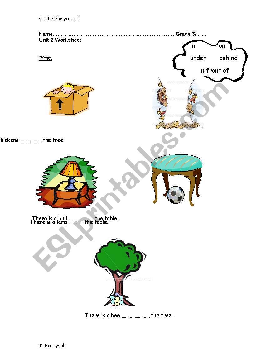 prepositions worksheet