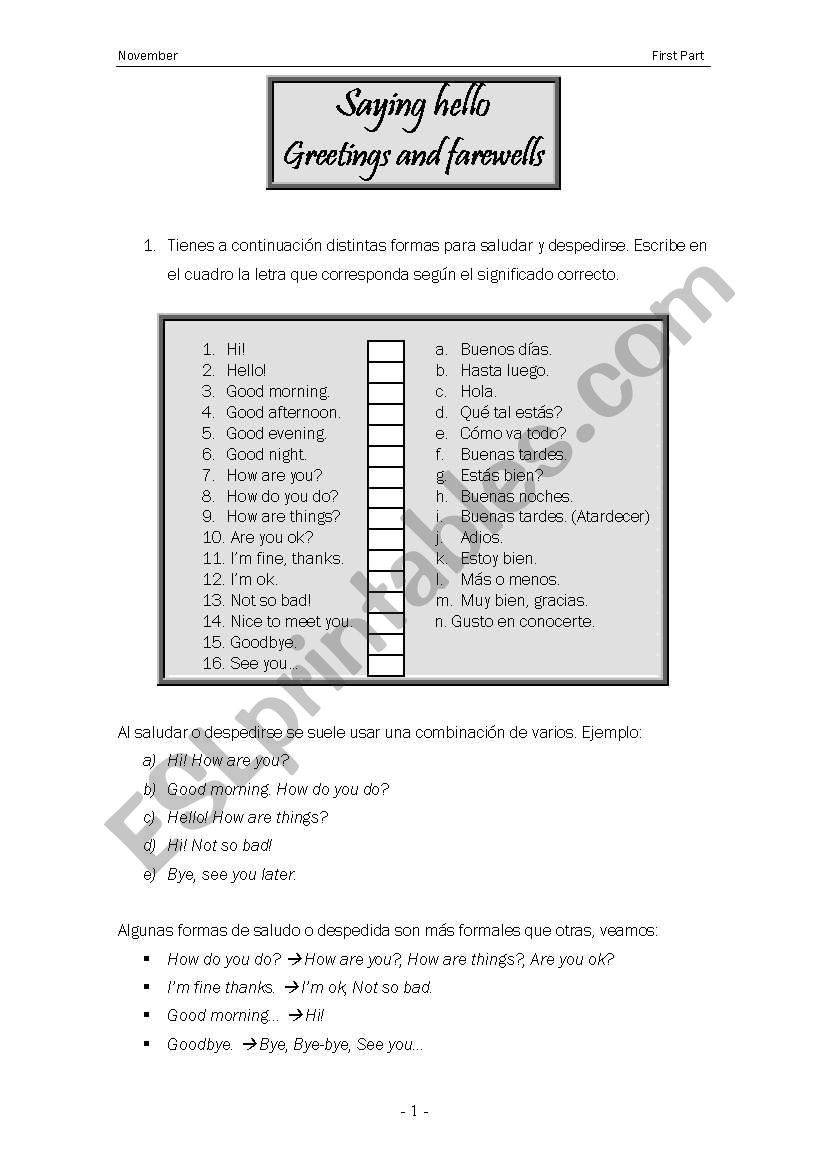 Basic English Worksheets For Adults