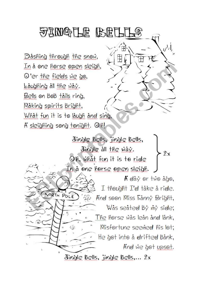 Christmas - Jingle bells worksheet